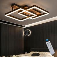 Plafoniera LED Soffitto legno Salotto Dimmerabile