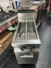Friggitrice Olis a Gas doppia vasca 10 lt+ 10 lt