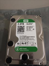 hard disk 2tb WesternDigital Green