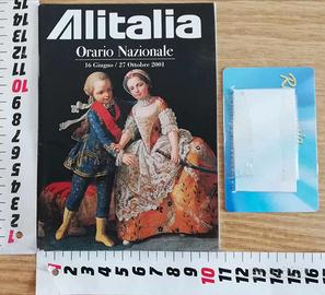 Orario Nazionale Alitalia (timetable) 2001