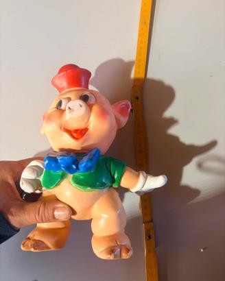 Pupazzo vintage Walt Disney Produc maialino gomma
