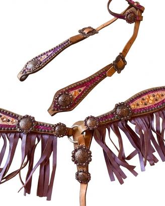 set completo pettorale+testiera western