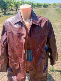 Giacca uomo vera pelle tg. 48 nuova