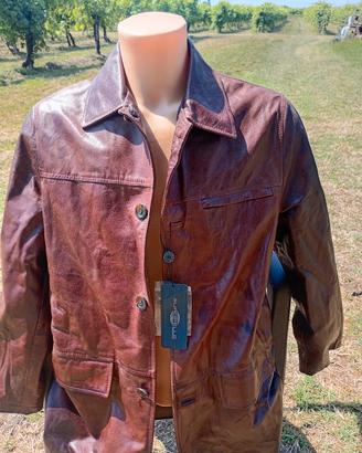 Giacca uomo vera pelle tg. 48 nuova