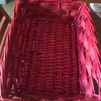 Cestini natalizi coppia 2 rossi