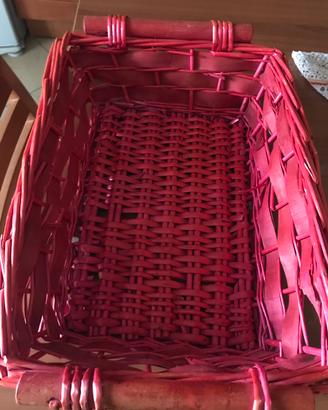 Cestini natalizi coppia 2 rossi