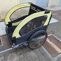 rimorchio bici per bambini e oggetti (2 posti)
