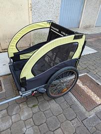 rimorchio bici per bambini e oggetti (2 posti)