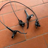 Impianto frenante mtb mt200 shimano pompe pinze