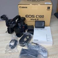 Canon EOS C100 Mark II + 3 batterie - perfetta