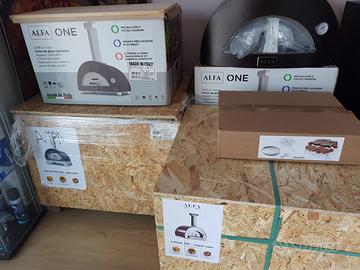 Forno alfa legna gas inox portatile giardino ibrid