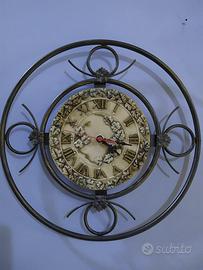 Orologio da parete in ferro battuto