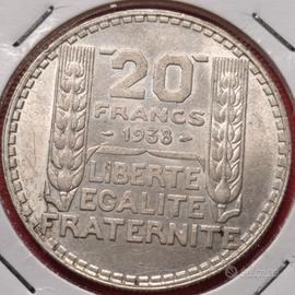 20 Franchi 1938 Repubblica Francese