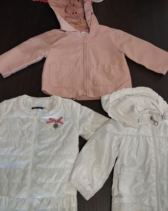 Giubbotti neonata 3 e 6 mesi