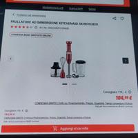 frullatore  ad immersione 