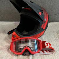 Casco mtb enduro e visiera