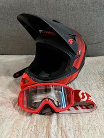 Casco mtb enduro e visiera