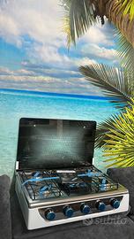 Cucina da piano 5 fuochi trasportabile