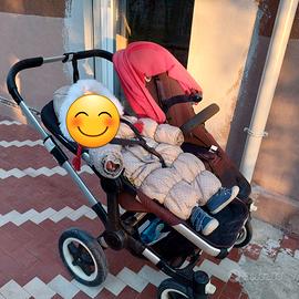 Passeggino gemellare fratellare bugaboo donkey
