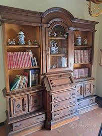 Mobile libreria in stile Luigi Filippo/Vittoriano