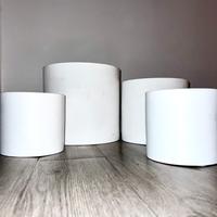 Set 4 vasi in ceramica (bianchi) Scheurich