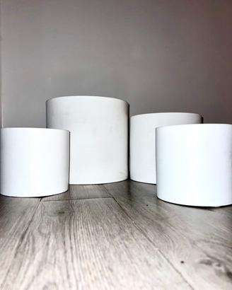 Set 4 vasi in ceramica (bianchi) Scheurich