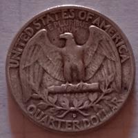 moneta 25 cent. Usa 1954 in argento 