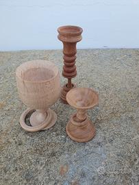 BICCHIERINI ARREDO IN LEGNO 