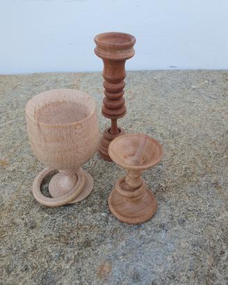 BICCHIERINI ARREDO IN LEGNO 
