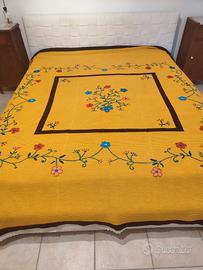 Coperta matrimoniale in lana, fatto a mano 