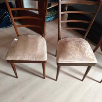 sedie in legno massello anni 50 