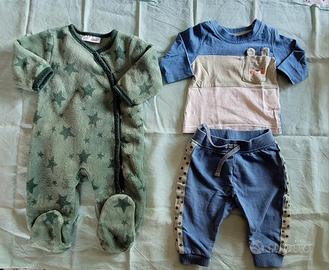 2 completi neonato 2-4 mesi (62cm)