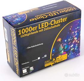 Stringa luminosa 30 m 1000 luci led Natale esterno