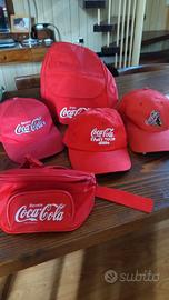 Cappellini Coca Cola, zainetto e marsupio