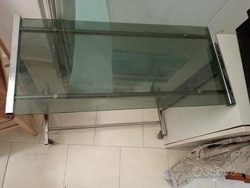 tavolo di vetro porta tv