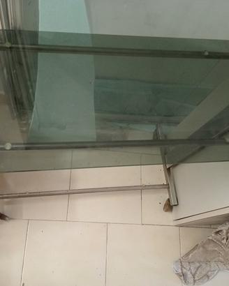 tavolo di vetro porta tv