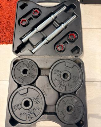 Domyos Kit manubri e pesi  20kg