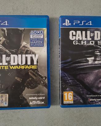 Call of Duty Ghosts e Infinite Warfare PS4