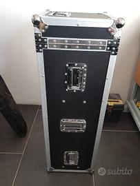 flight case aste microfoniche completo di aste