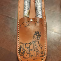 Set posate stile argentino vintage con fodero