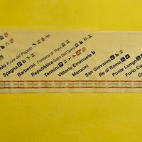 Striscia Treno Metro A anni 70/80 Fermate 