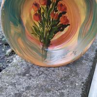 Benito Merli (bunni) piatto con fiori