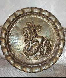 Piatto decorativo in rame