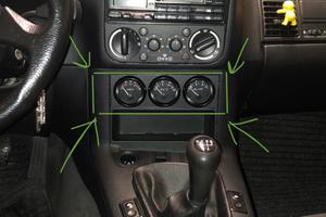 Flangia piastra porta strumenti manometri Bmw E36