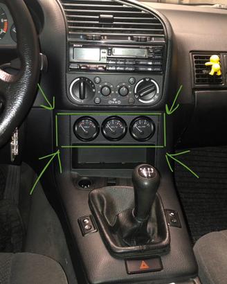 Flangia piastra porta strumenti manometri Bmw E36