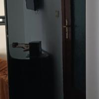 Armadio guardaroba nero lucido