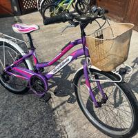 Bici viola bambina