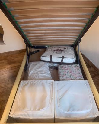 Letto singolo a cassettone