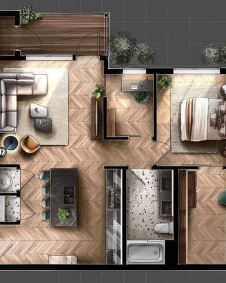 Trilocale con cantina inclusa a 700 euro