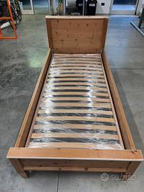 Letto singolo in legno cirmolo